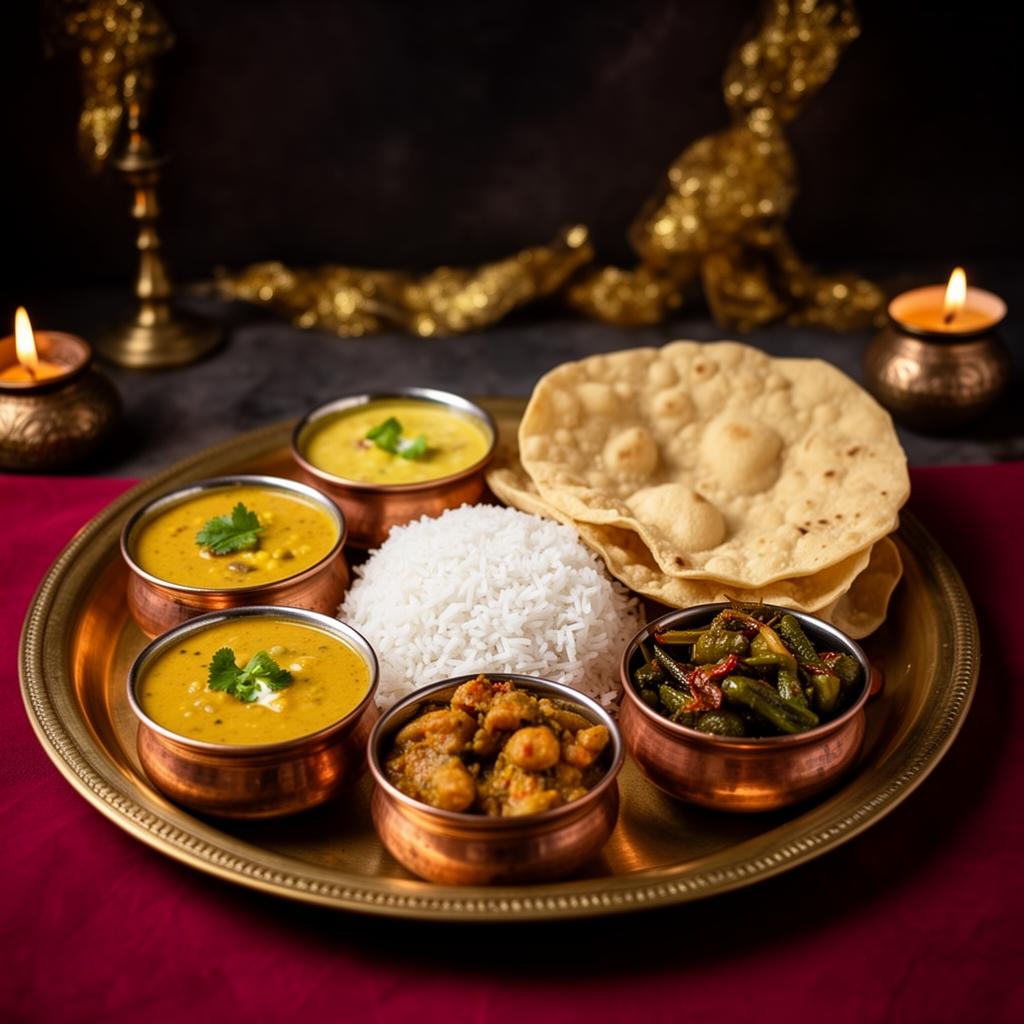 Authentic Nepalese thali